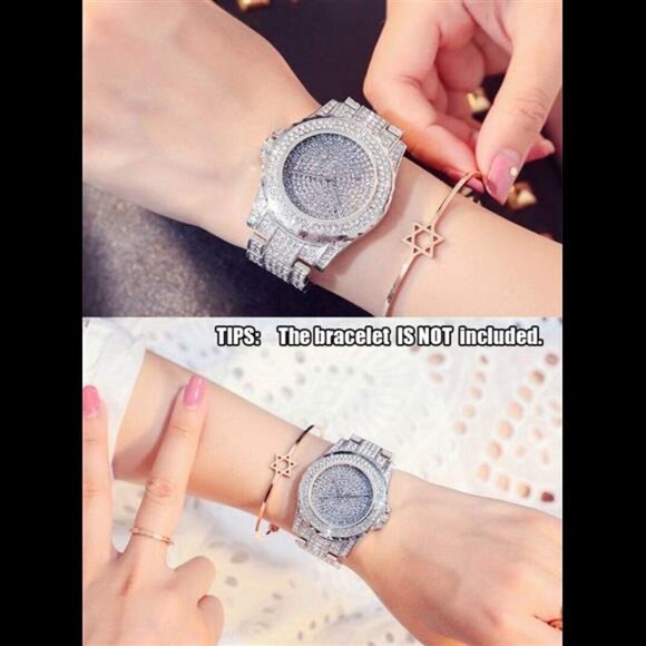 Diamond Watch for Women Iced Out Watch Bling Rhinestone Watches - Picture 4 of 7